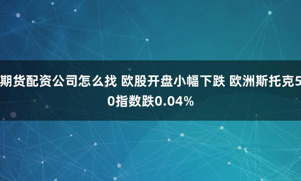 期货配资公司怎么找 欧股开盘小幅下跌 欧洲斯托克50指数跌0.04%