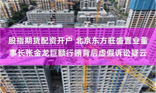股指期货配资开户 北京东方旺盛置业董事长张金龙巨额行贿背后虚假诉讼疑云
